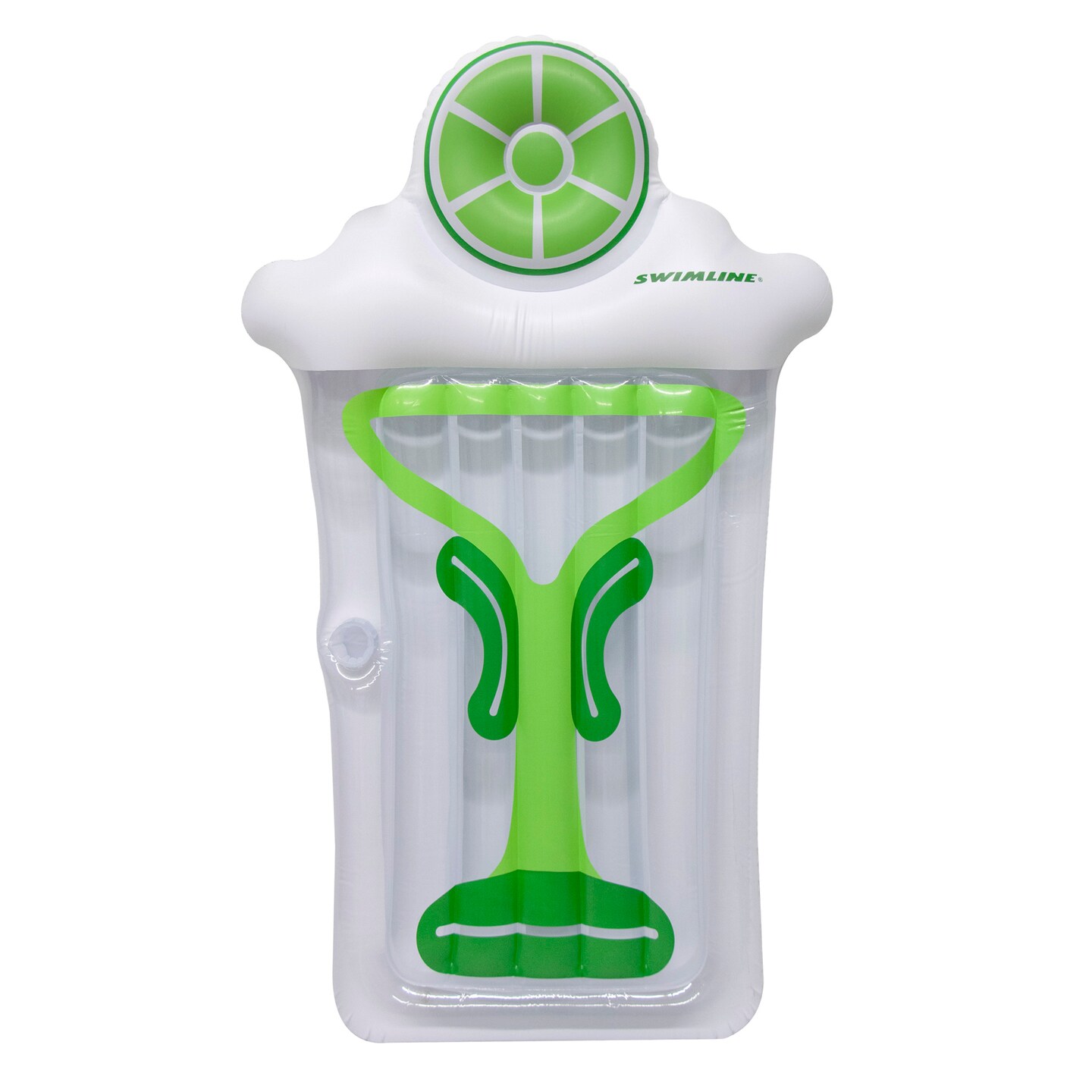 Swim Central Inflatable Margarita Swimming Pool Float - 74" - Green and White