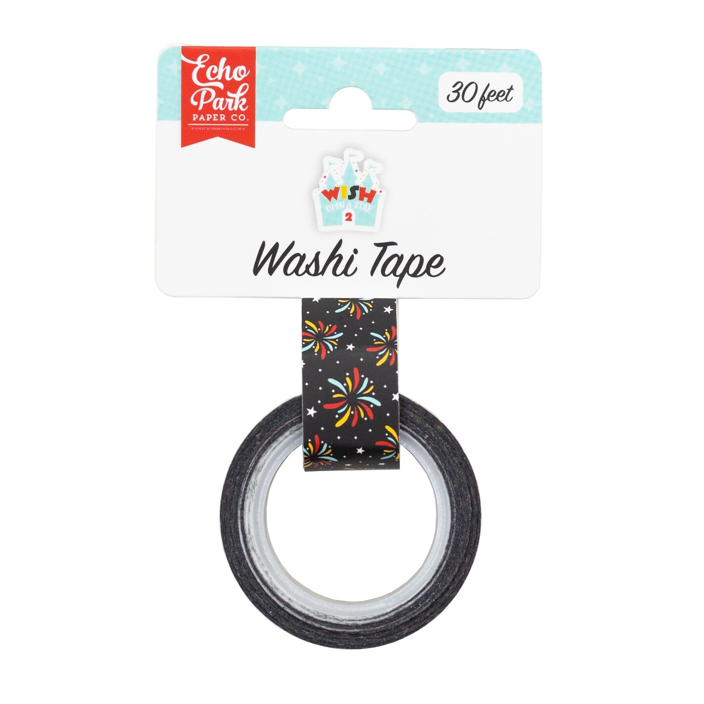 Echo Park Wish Upon A Star 2 Washi Tape 30&#x27;-Fantasy Fireworks, Wish Upon A Star 2