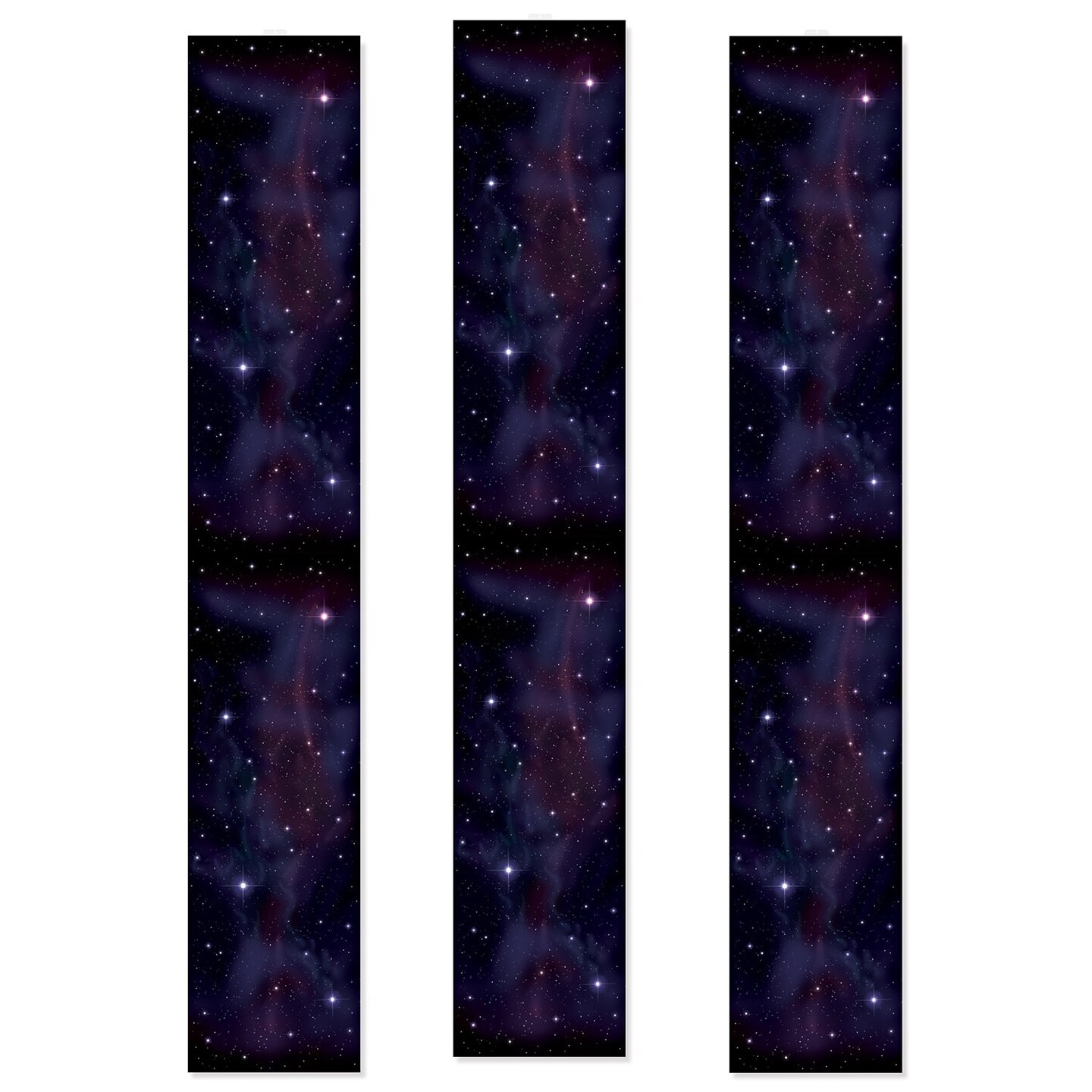 Party Central Club Pack of 12 Black and Purple Starry Night Constellation Party Panels Hanging Decorations 72