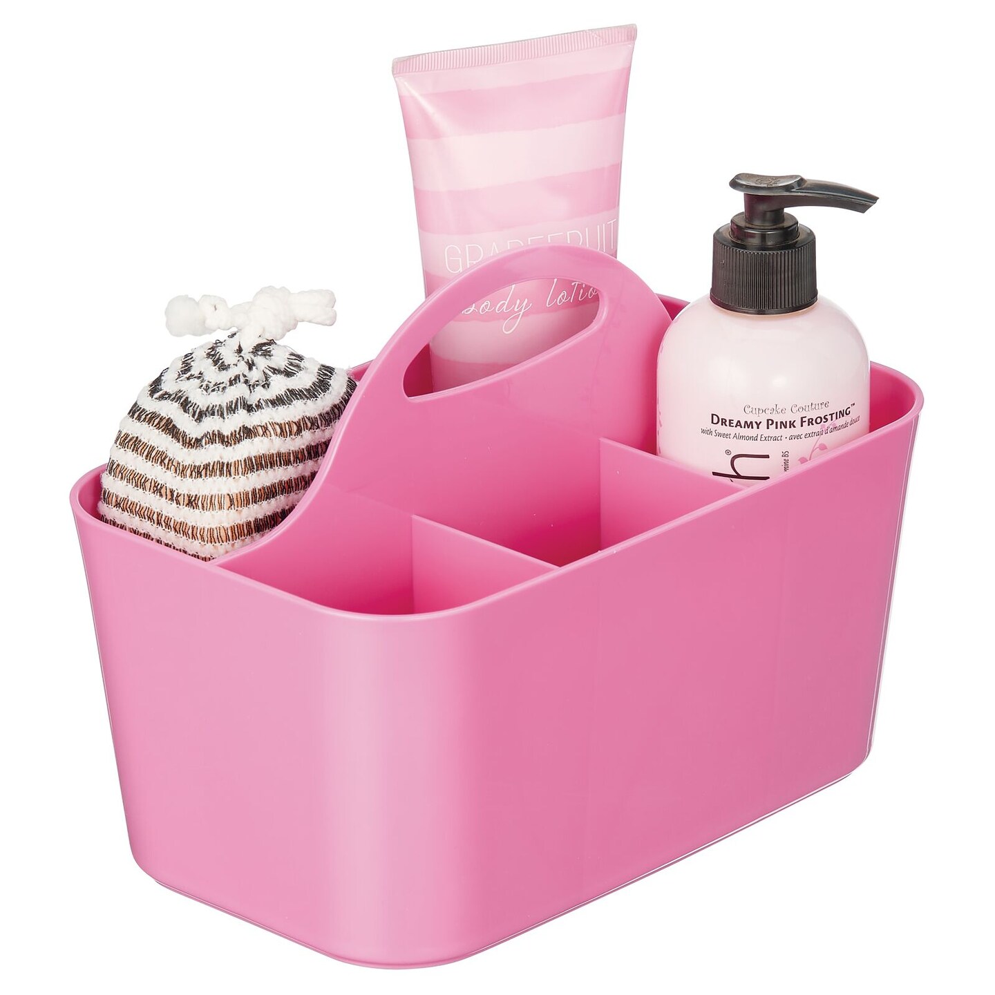 mDesign Plastic/Metal Bathroom Storage Organizer Caddy Tote