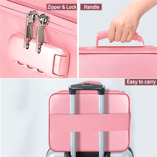 Zipper Document Storage Bag Large Clothes Luggage Compression Lock