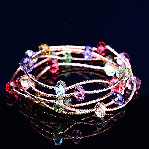 8 mm Wholesale Briolette Crystal Glass Beads for Jewelry Making Faceted #5040 Briollete Rondelle Shape Assorted Colors with Container Box