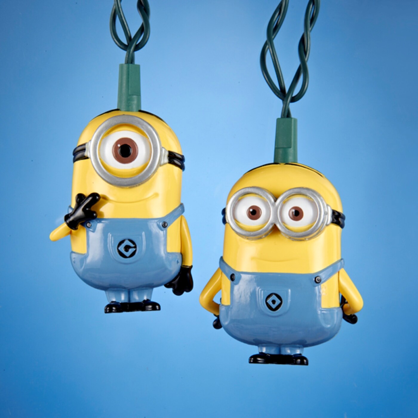 Kurt Adler Despicable Me Minions Christmas Light Set  - Clear - 9&#x27; Green Wire - 10ct