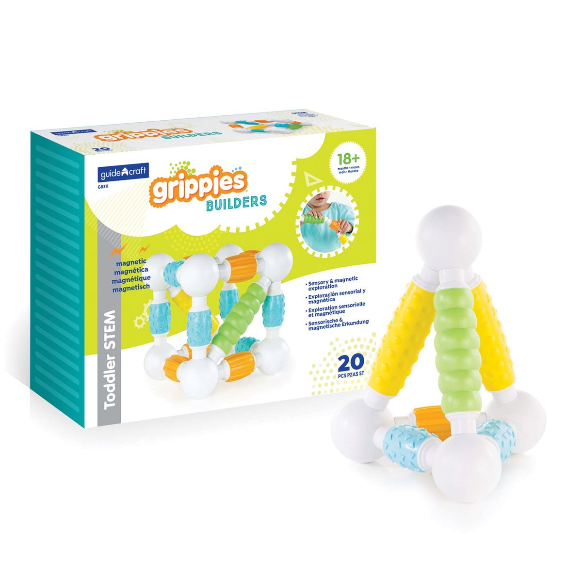 Guidecraft Grippies Builders - 20 Piece Set
