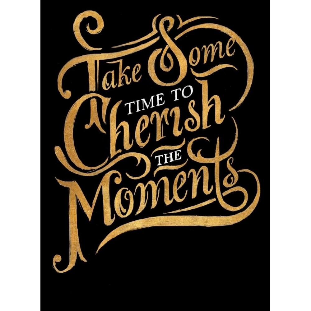 Posterazzi Cherish The Moments Border Poster Print by Sundance Studios
