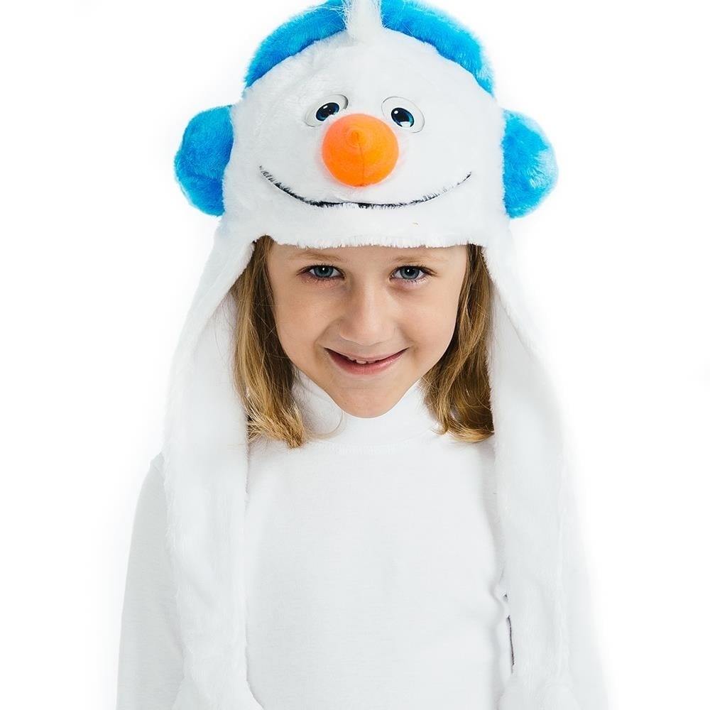 5 O&#x27;Reet Little Winter Snowman Headpiece Kids Costume Orange Nose Dress-Up Play Accessory 5 OReet