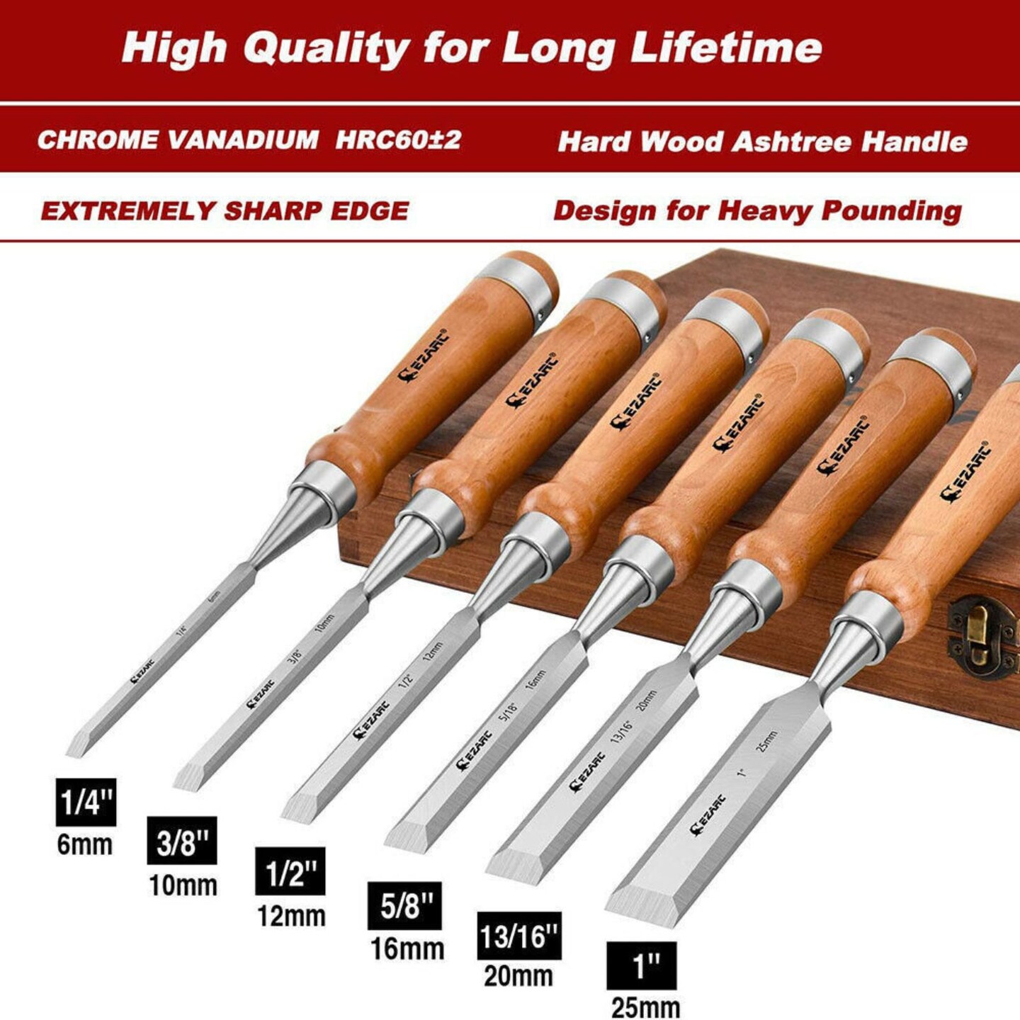 Professional Wood Carving Hand Chisel Set - US Woodworking Gouges