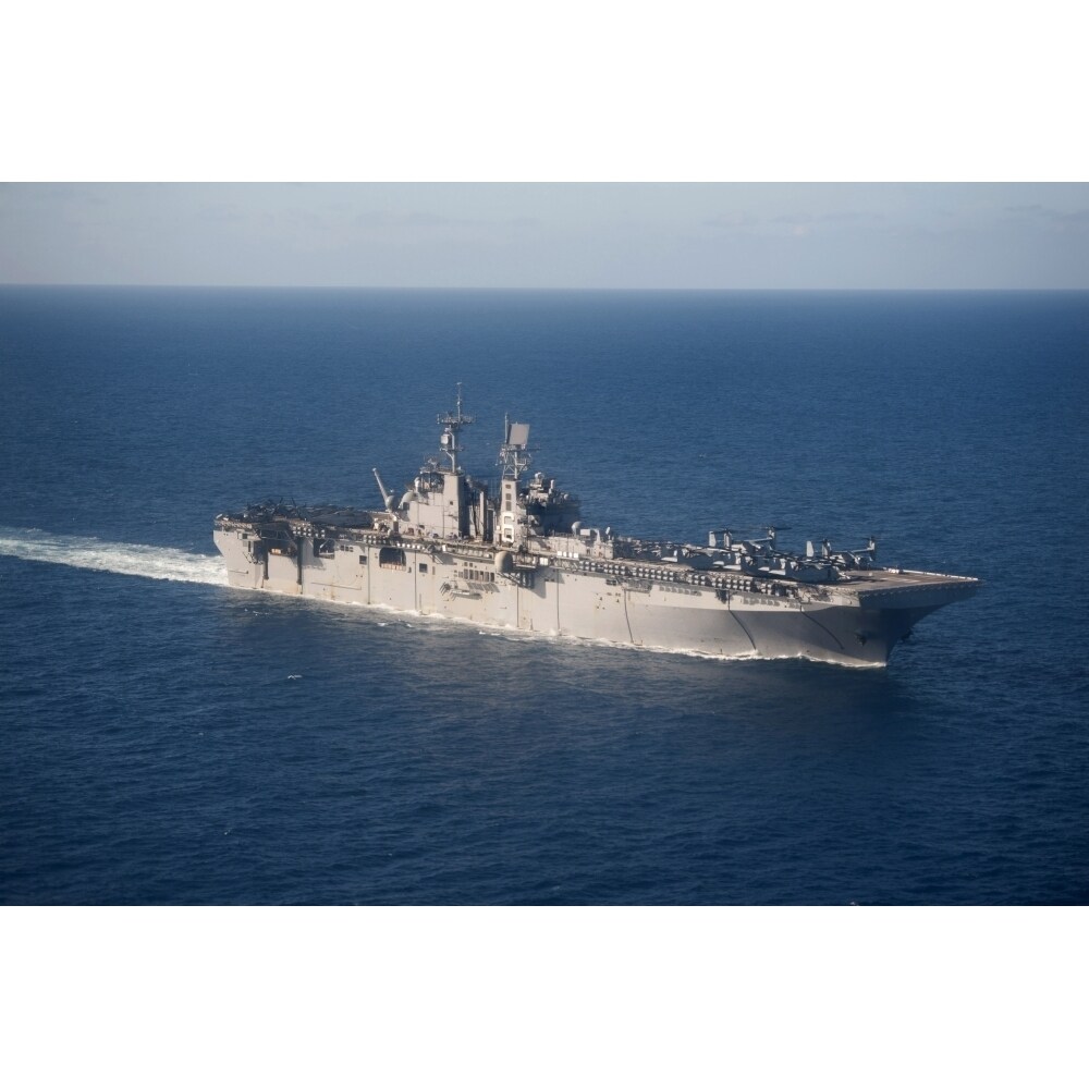 Posterazzi USS Bonhomme Richard transits the Coral Sea Poster Print