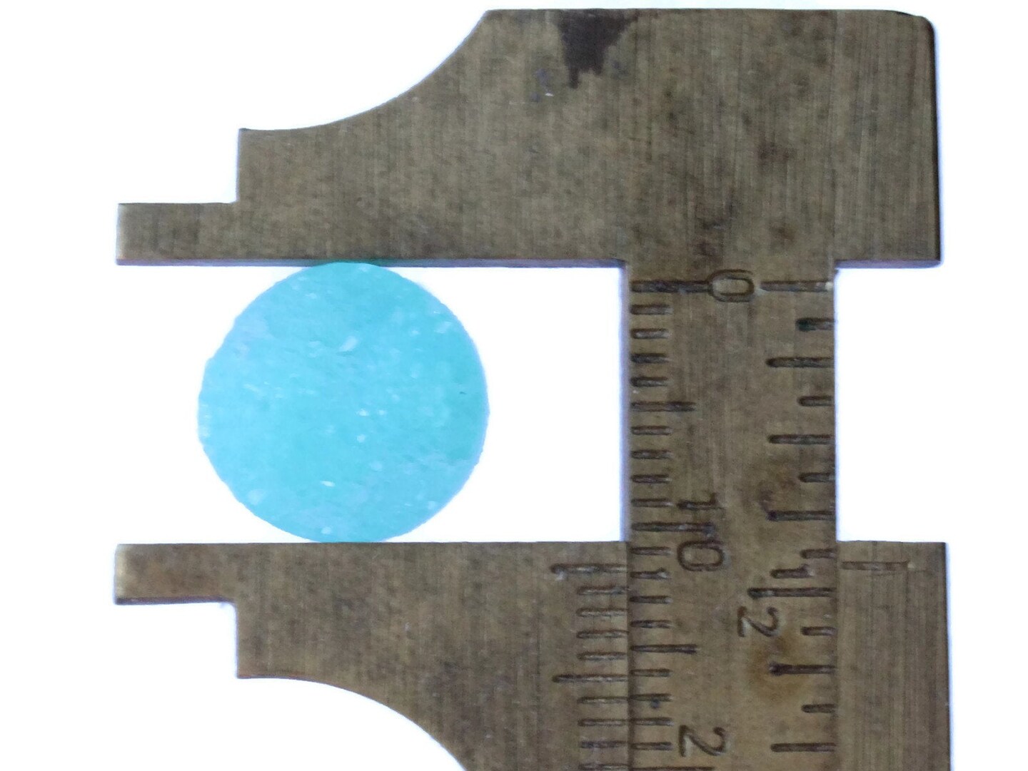 12mm Teal Blue Round Resin Druzy Cabochons