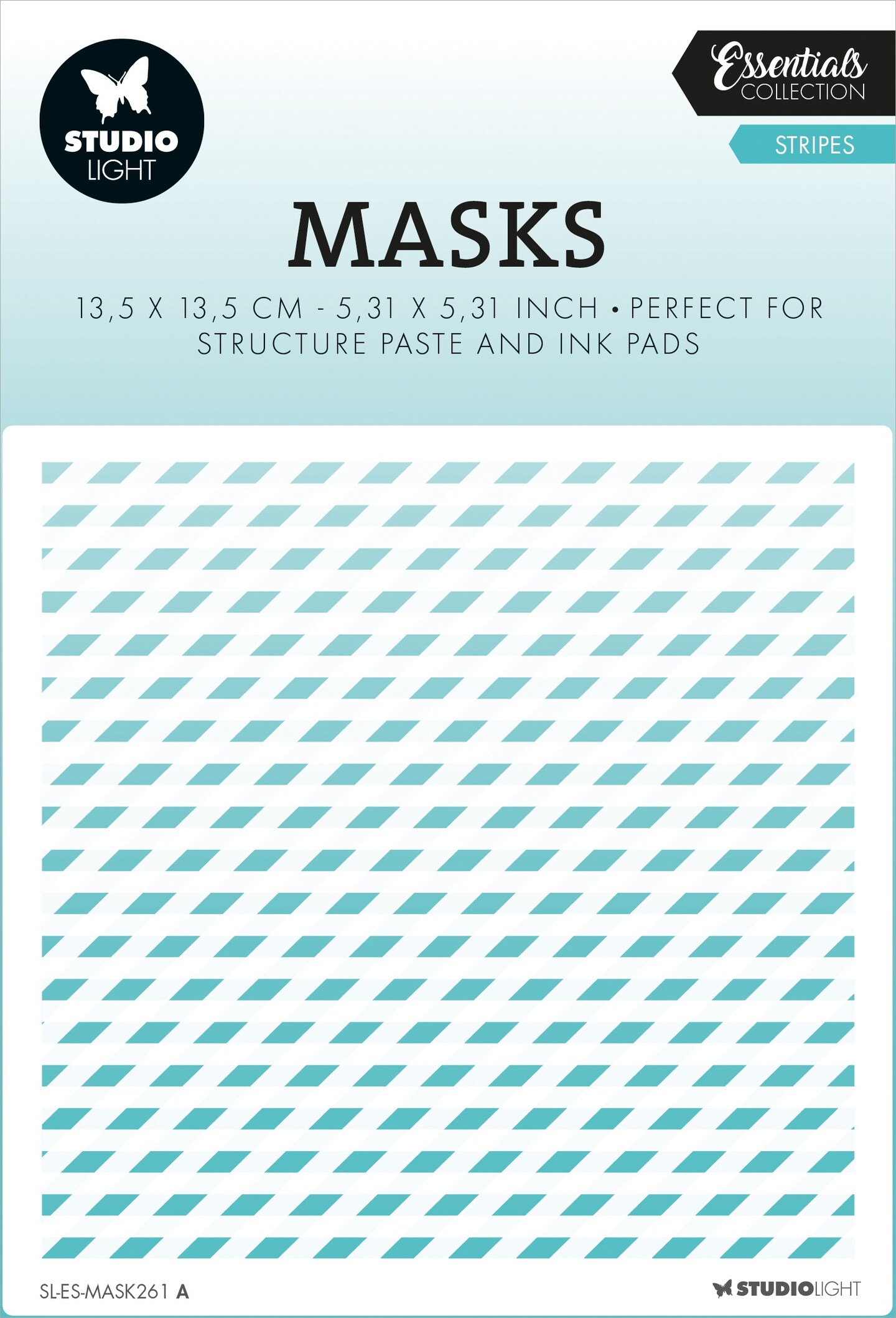 Studio Light Essentials 5.3&#x22;X5.3&#x22; Stencil-Nr. 261, Stripes