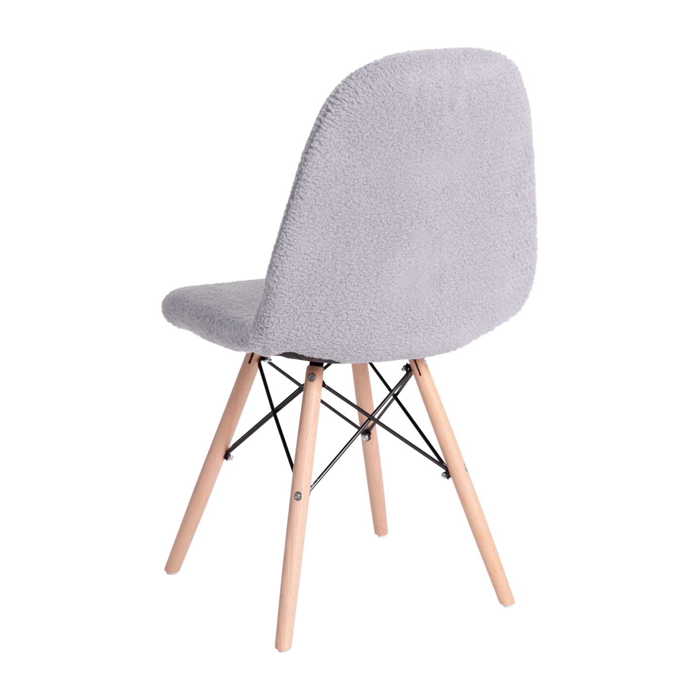 Merrick Lane Lyon Faux Shearling Accent Chair, Modern Accent Chair For Bedroom, Entryway, and Living Room