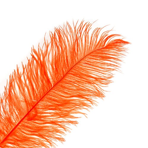 John Bead 11-13in Ostrich Drab Feathers