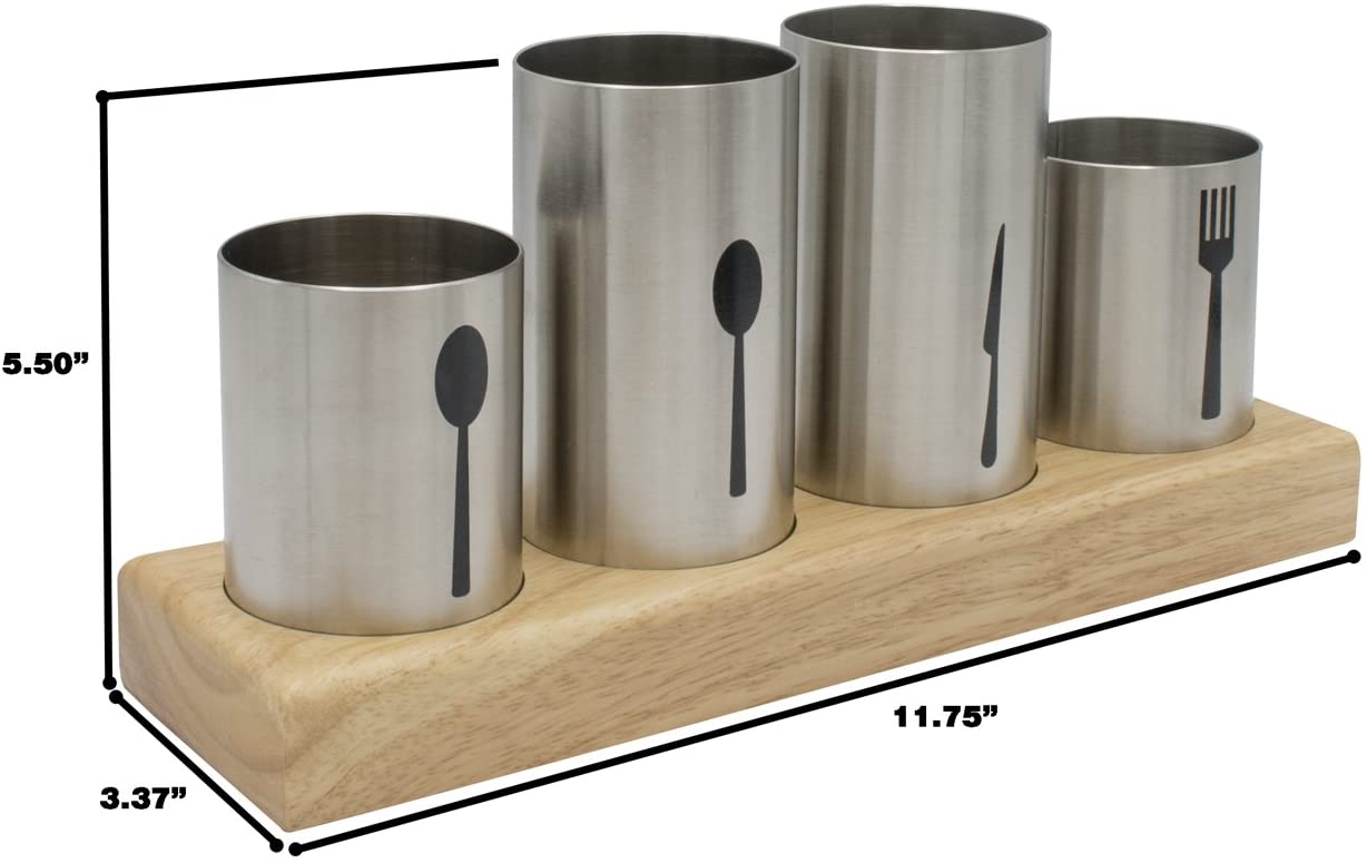 Sorbus Silverware Utensils Holder - 4-Piece