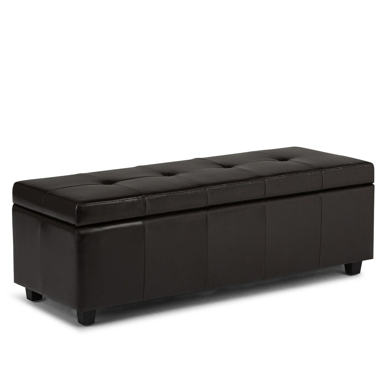 Picture of Simpli Home Castleford Storage Ottoman in Vegan Leather | Michaels