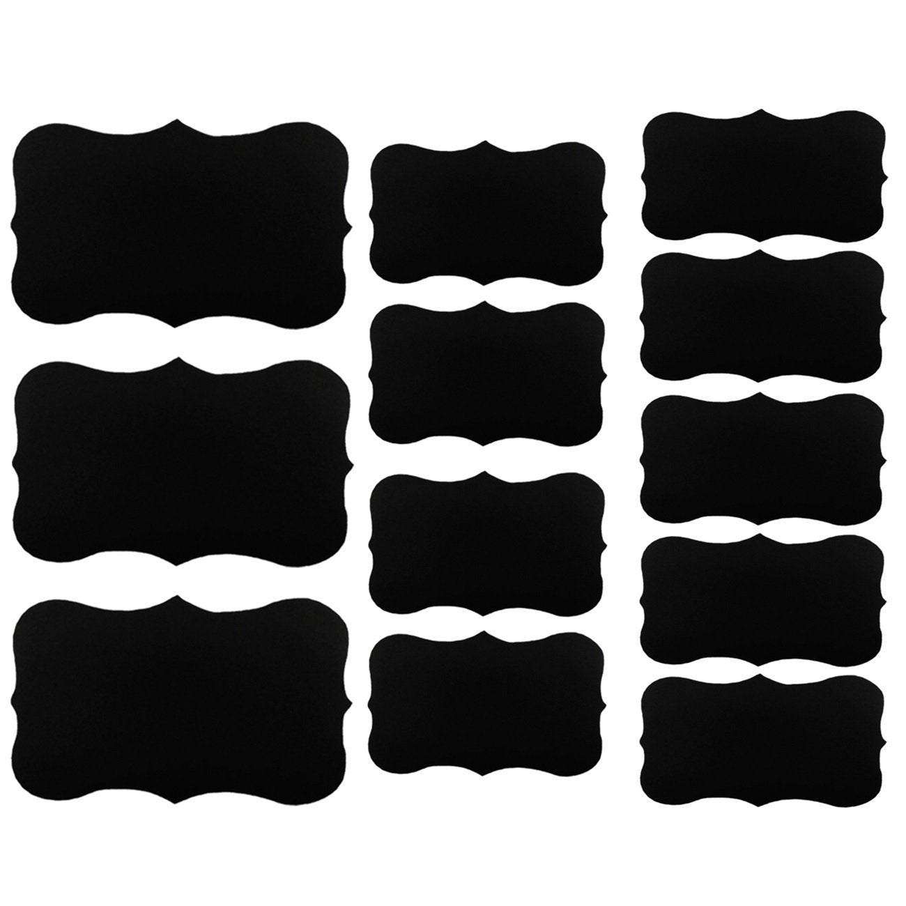 Wrapables Set of 56 Chalkboard Labels / Chalkboard Stickers with White Liquid Chalk Pen