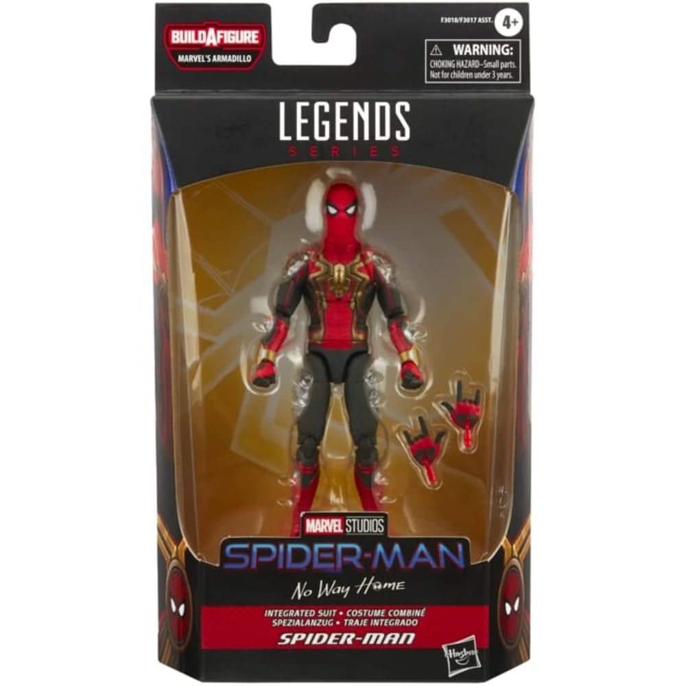 Hasbro Spider-Man Marvel Legends Series Integrated Suit 6-inch Collectible Action Figure Toy,