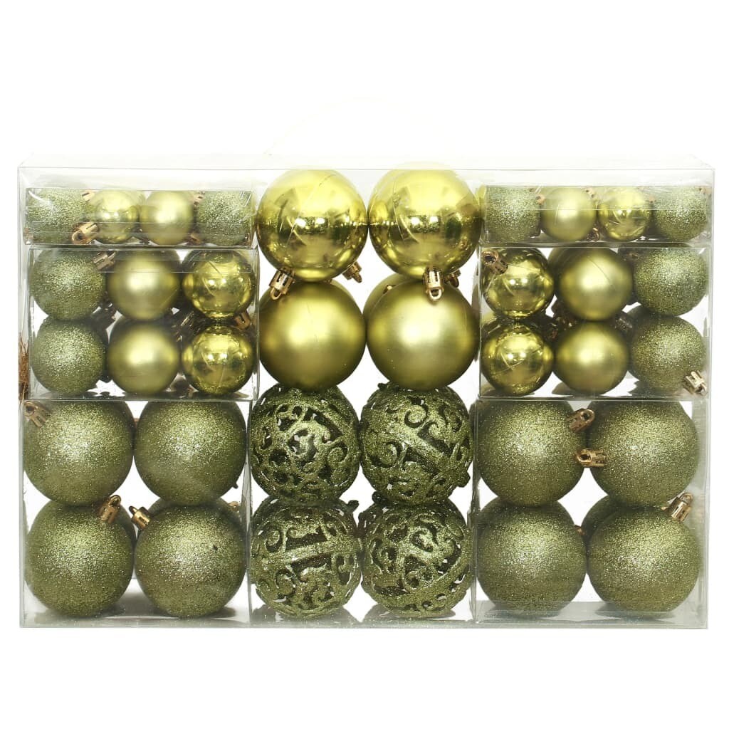 Christmas Baubles 100 pcs  1.2&#x22; / 1.6&#x22; / 2.4&#x22;