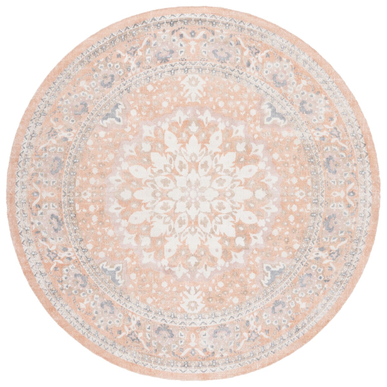 Safavieh Restoration Vintage Rvt710P Rust / Orange Rug Transitional Hand