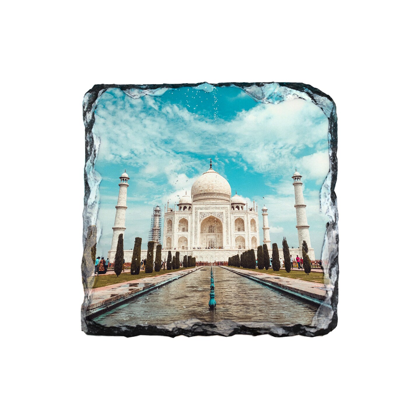 SubliSLATE Sublimation Slate Blank, Square Coaster for Photo Quality Sublimation Printing