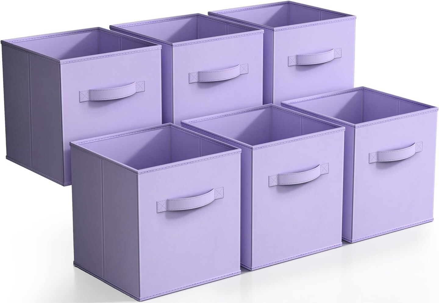 Sorbus Fabric Collapsible Cube Storage Bins Set (6 Pack)