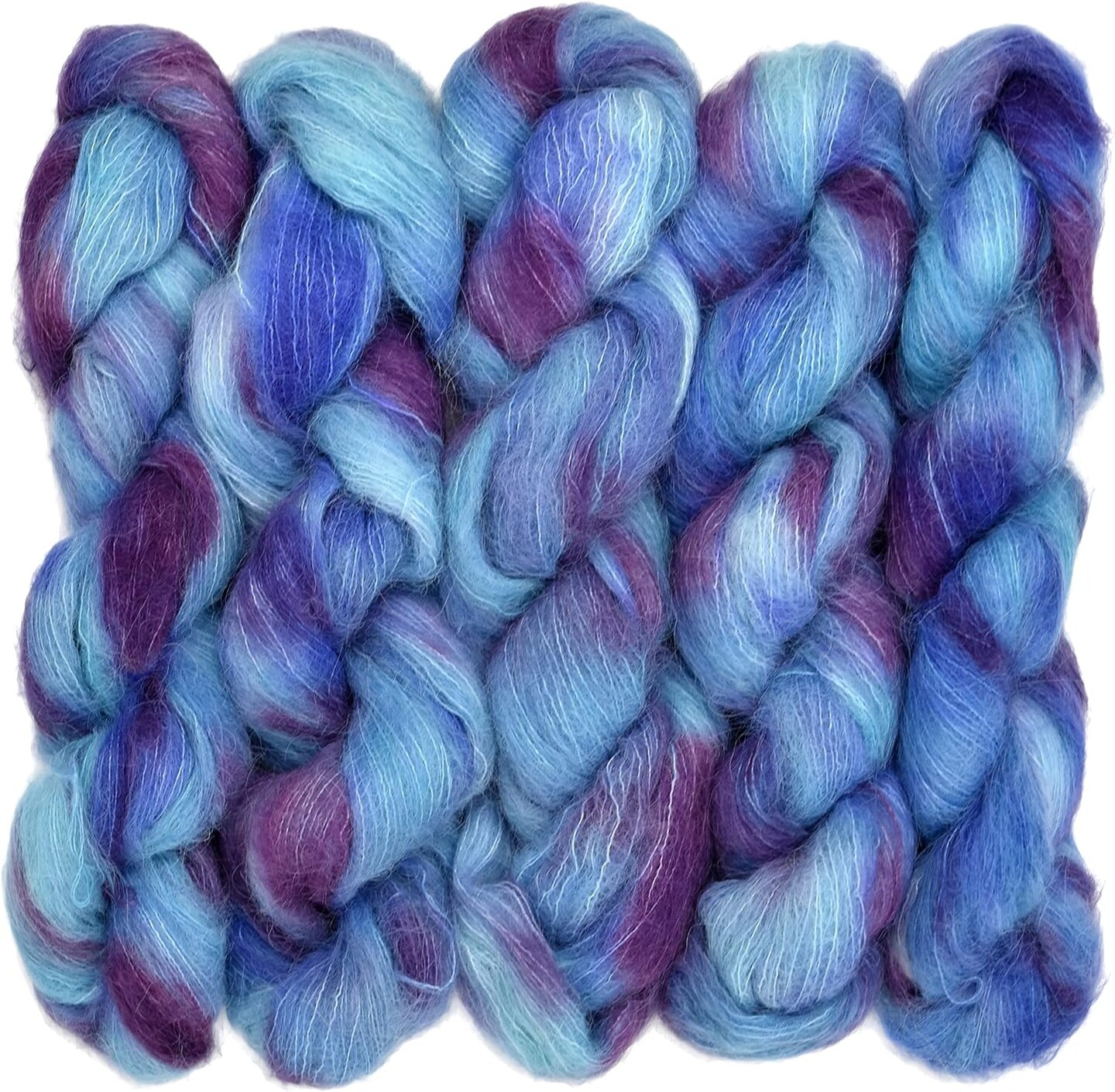 Suri Sensation Brushed Suri Alpaca: Super-Soft Lace Weight Yarn for Knit and Crochet, Non-Itchy, Pacific Northwest Hand Dyed.