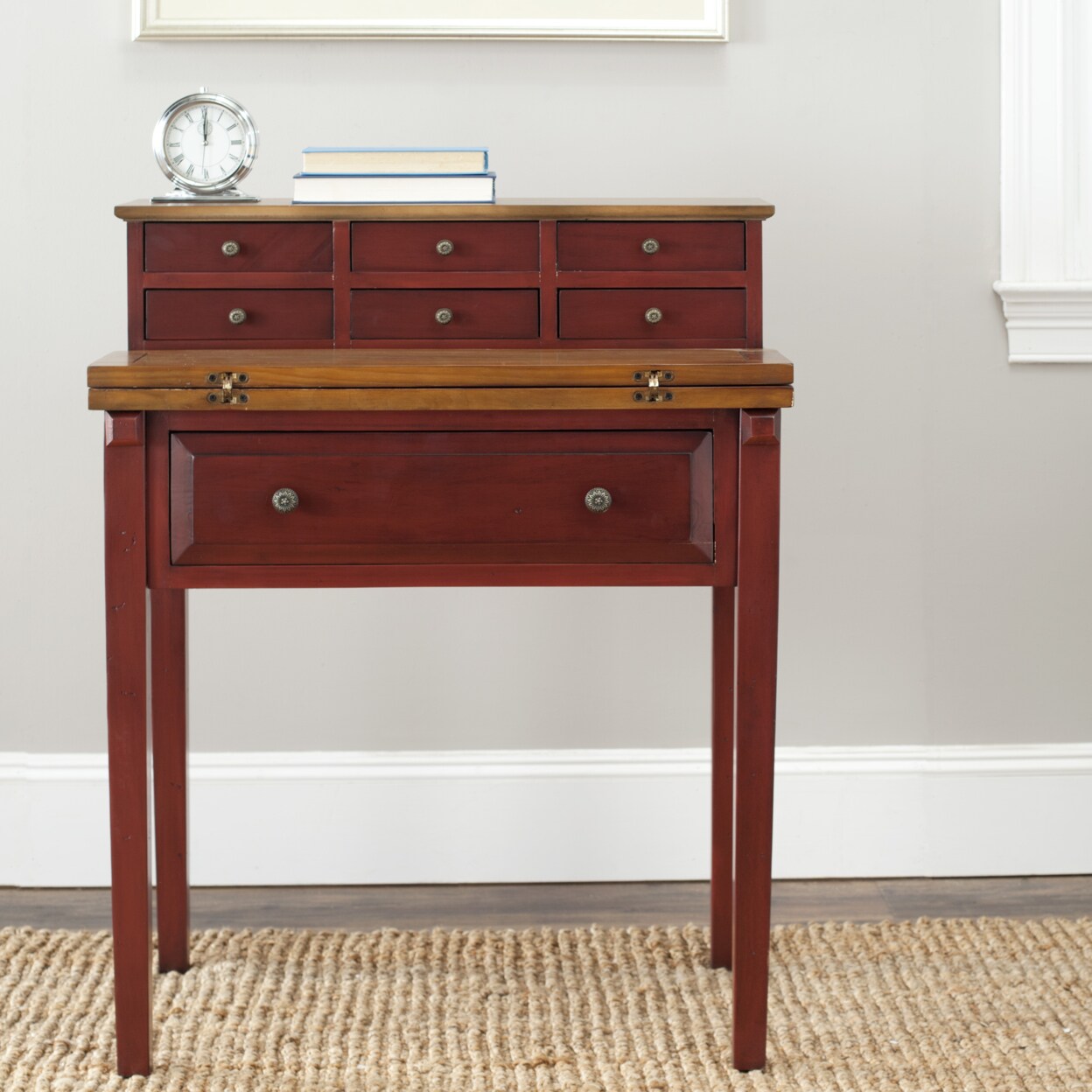 Safavieh   Abigail Fold Down Desk Cherry / Oak