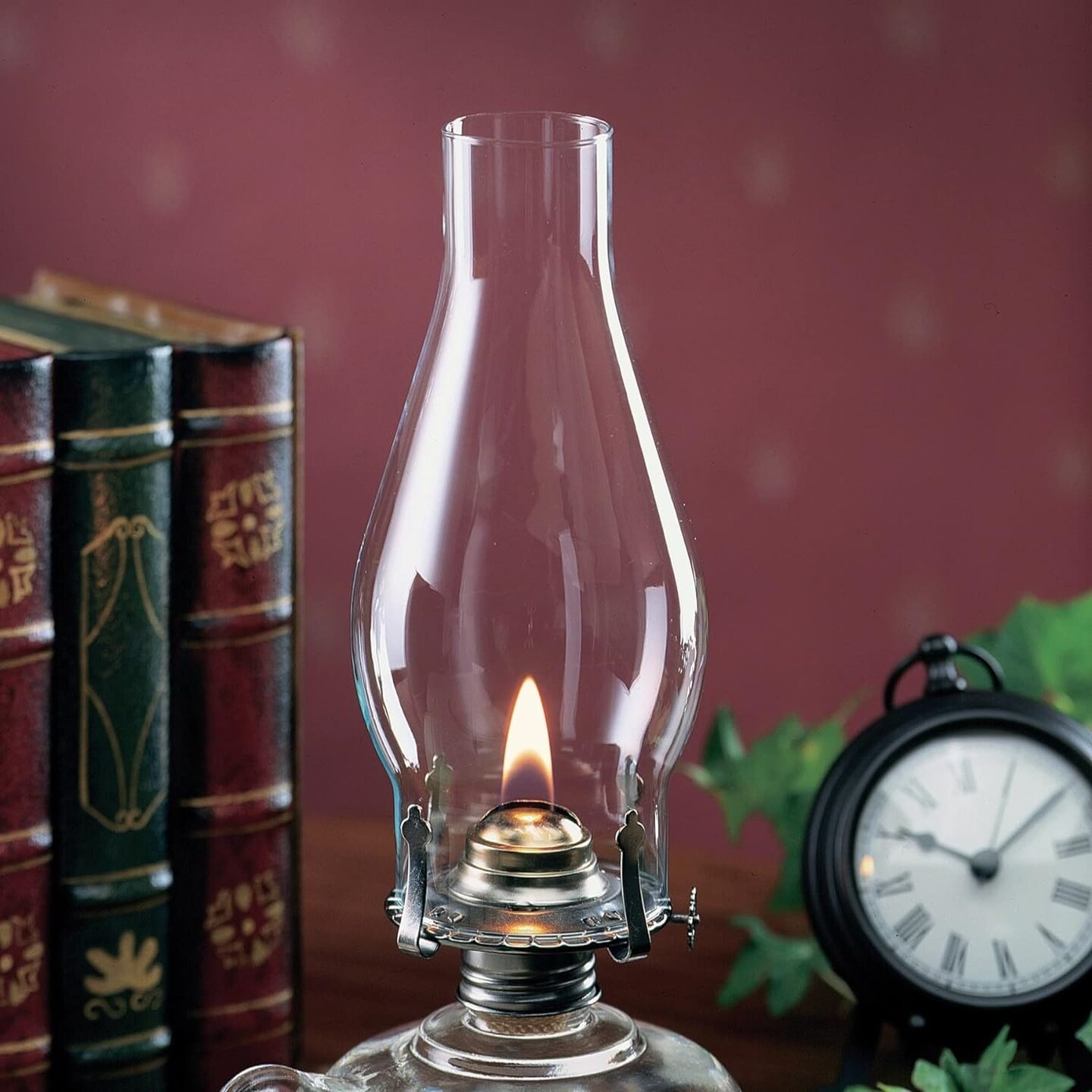 Lamplight Farms Oil Lamp Chimney, Fits Rayo Chamber Lamp and more, 2-5/8 inch base, Clear Glass