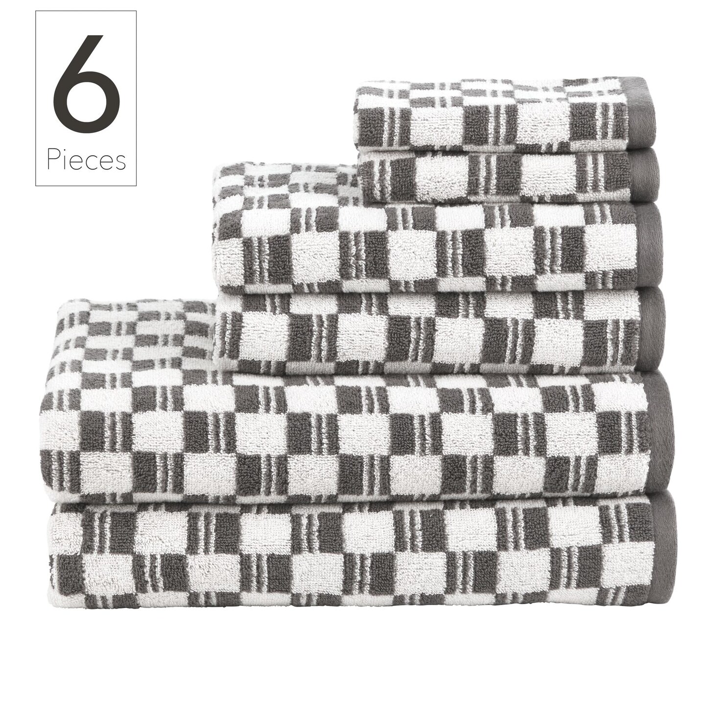 Nate Home by Nate Berkus Cotton Jacquard Bath Towel Set