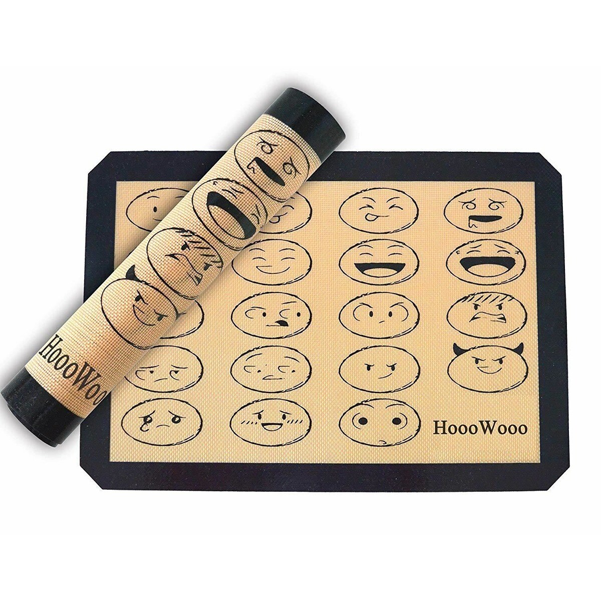 Emoji Silicone Baking Pan Liners 4 Mats