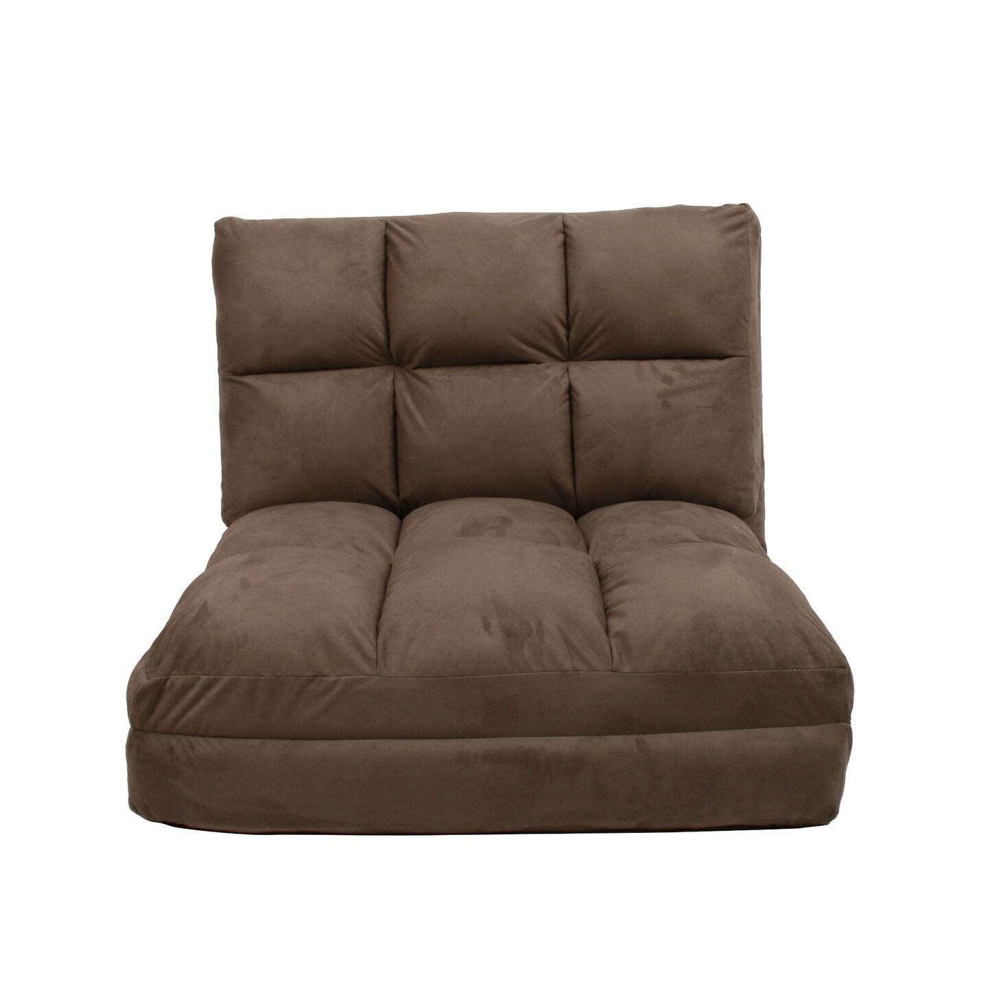 Microsuede Convertible Flip Floor Chair Sleeper