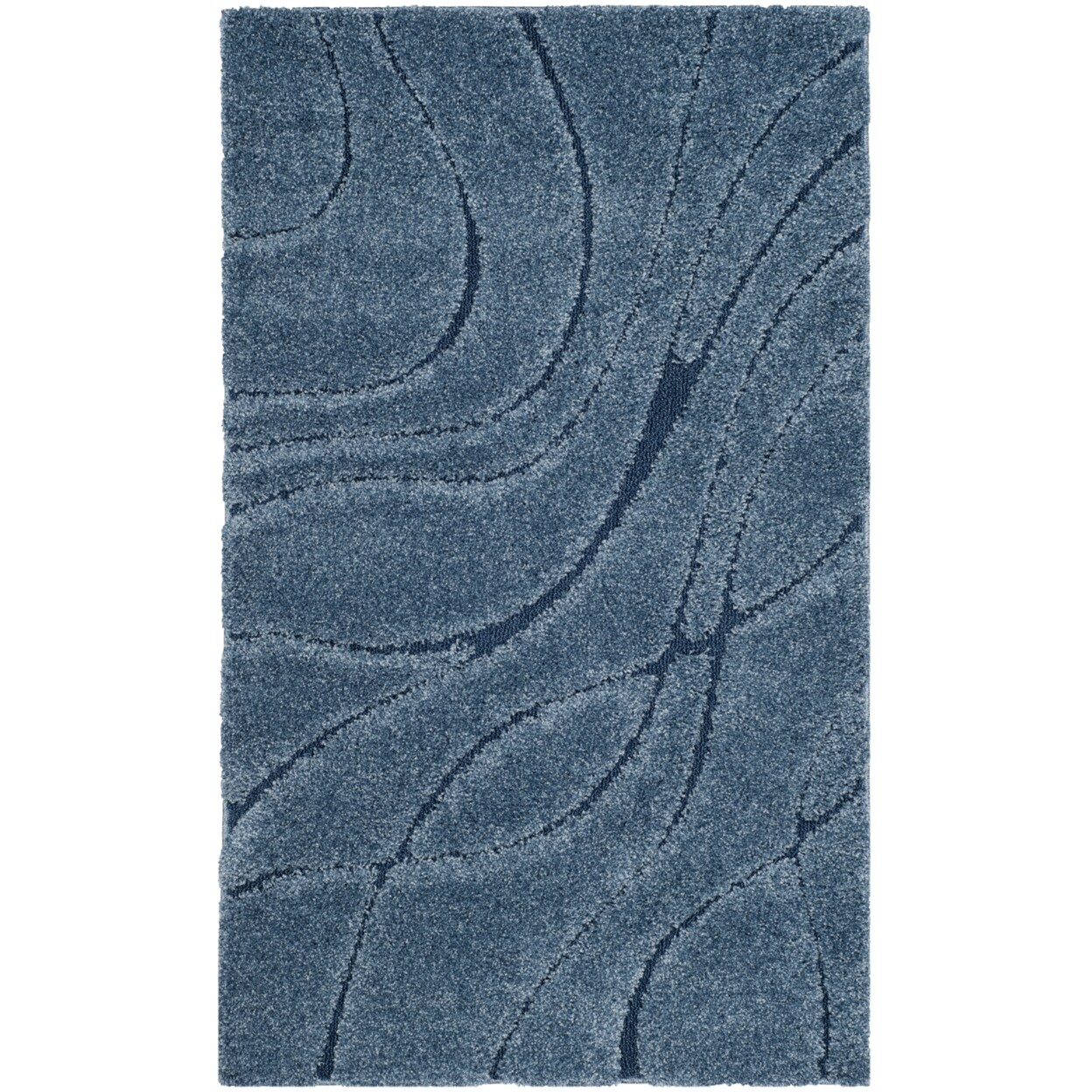Safavieh Florida Shag Sg471-6065 Light Blue / Blue Rug