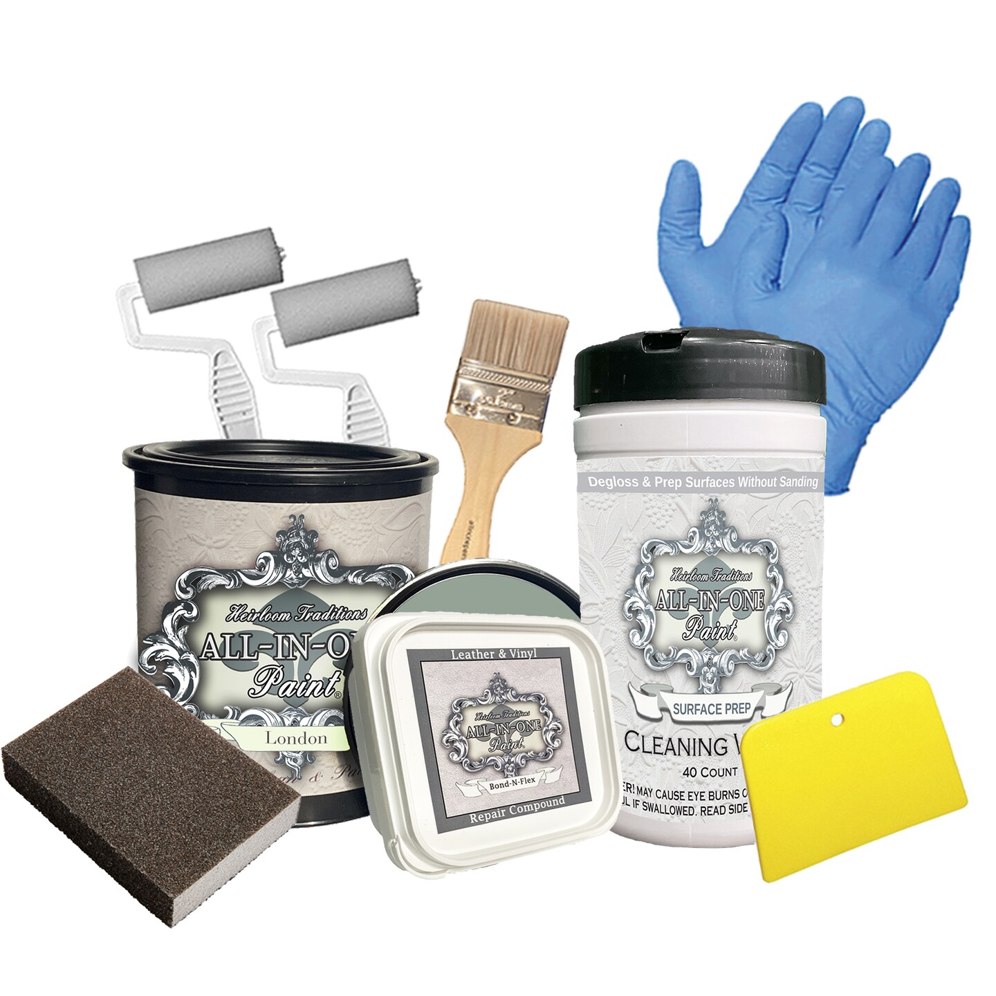 Vinyl & Leather Fix Kit: Filler Repair Putty & Tools for Upholstery