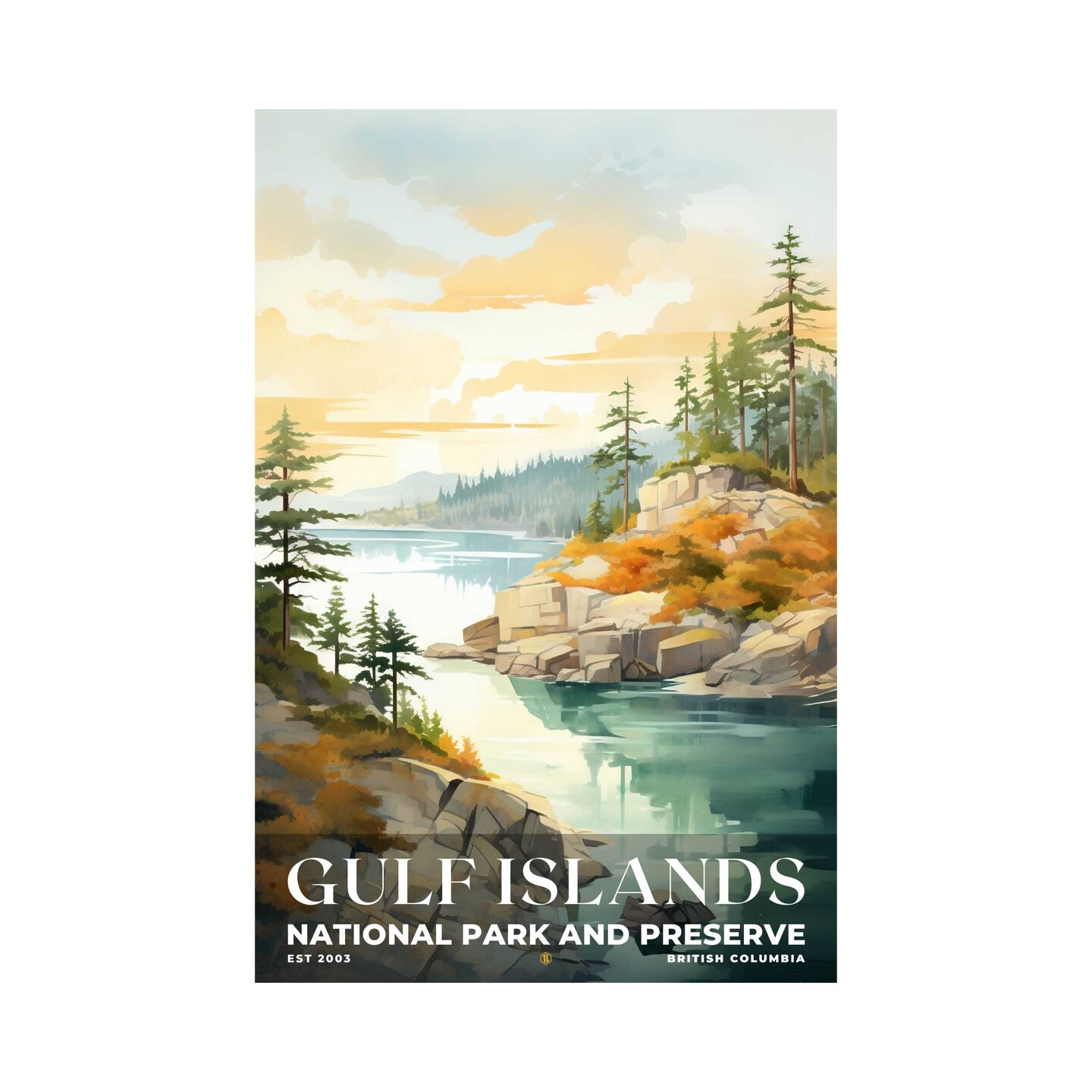 Gulf Islands National Park Reserve Poster, Travel Print, Office Poster ...