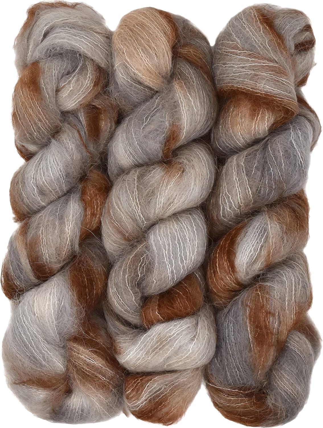 Suri Sensation Brushed Suri Alpaca: Super-Soft Lace Weight Yarn for Knit and Crochet, Non-Itchy, Pacific Northwest Hand Dyed.