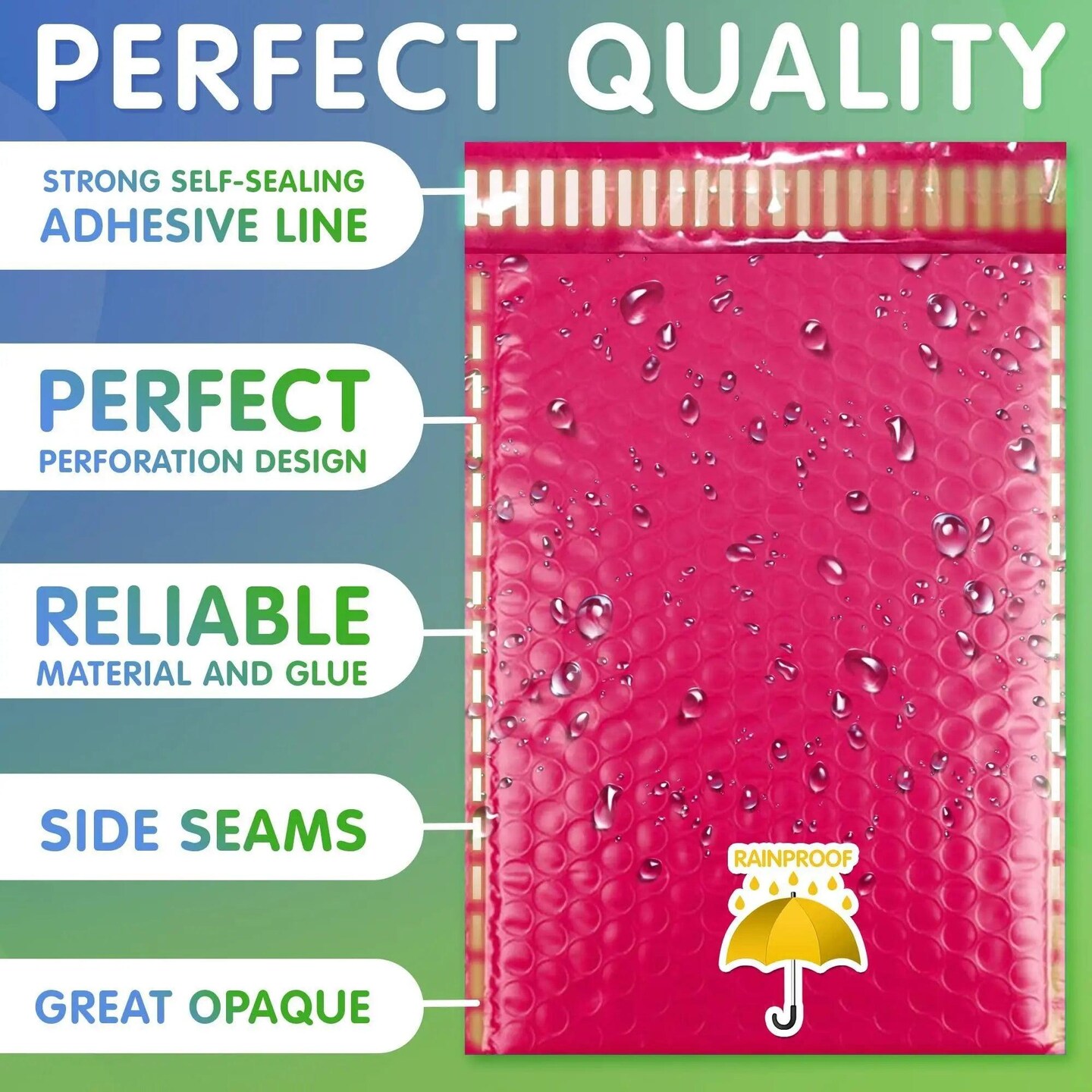 Pink Poly Bubble Mailers 8.5 x 11 Pack of 25 Poly Cushion Envelopes. Padded Envelopes 8 1/2 x 11. Peel and Seal. Mailing Shipping Packaging and Packing Supplies. Bags with Cushioning