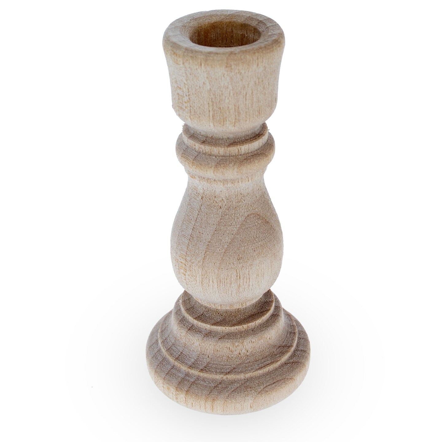 Unfinished Blank Wooden Egg Stand or Candle Holder 3 Inches