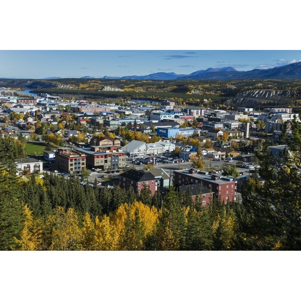 Scenic View Over Whitehorse Yukon Territory Canada Poster Print