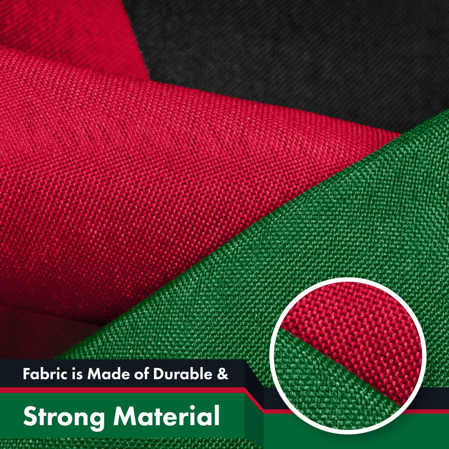 G128 5 Pack: Kenya (Kenyan) Flag | 3x5 feet | Printed 150D Indoor/Outdoor, Vibrant Colors, Brass Grommets, Quality Polyester, Much Thicker More Durable Than 100D 75D Polyester