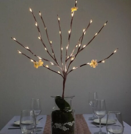 31 in Warm White LED Trees Lighted Artificial Branches