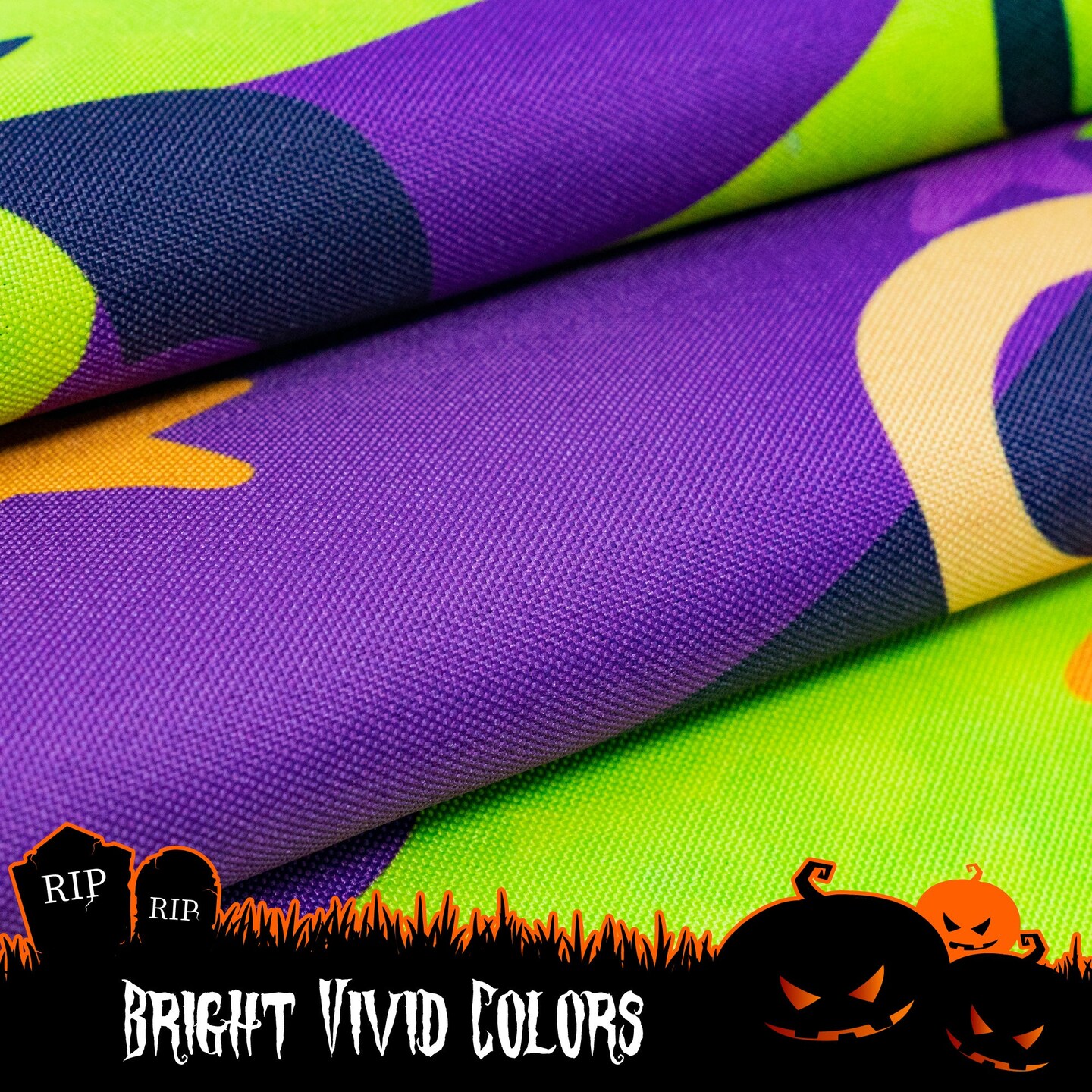 G128 - Halloween Garden Flag, Trick or Treat Quote with Witch Garden Yard Decorations,  | 12x18 Inch | Printed 150D Polyester - Rustic Holiday Seasonal Outdoor Flag