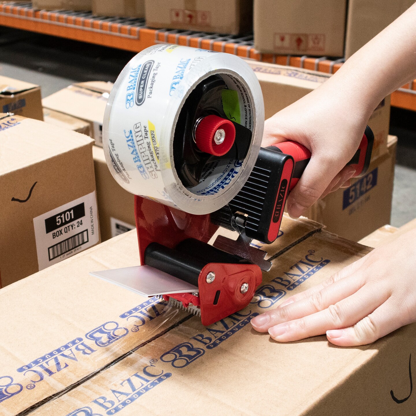 BAZIC Non-Slip Grip Premium Comfort Packaging Tape Dispenser