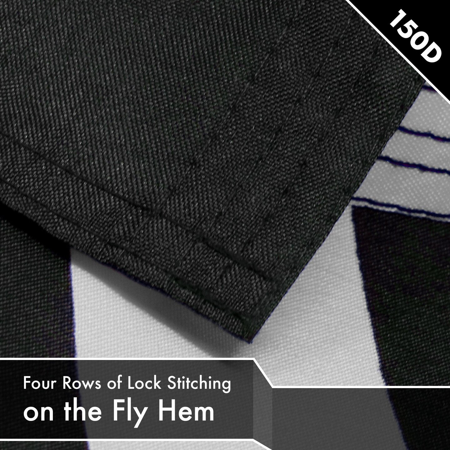 G128 Combo Pack: USA American Flag 3x5 Ft 150D Printed Stars & Black Lives Matter (Black/White) Flag 3x5 Ft 150D Printed