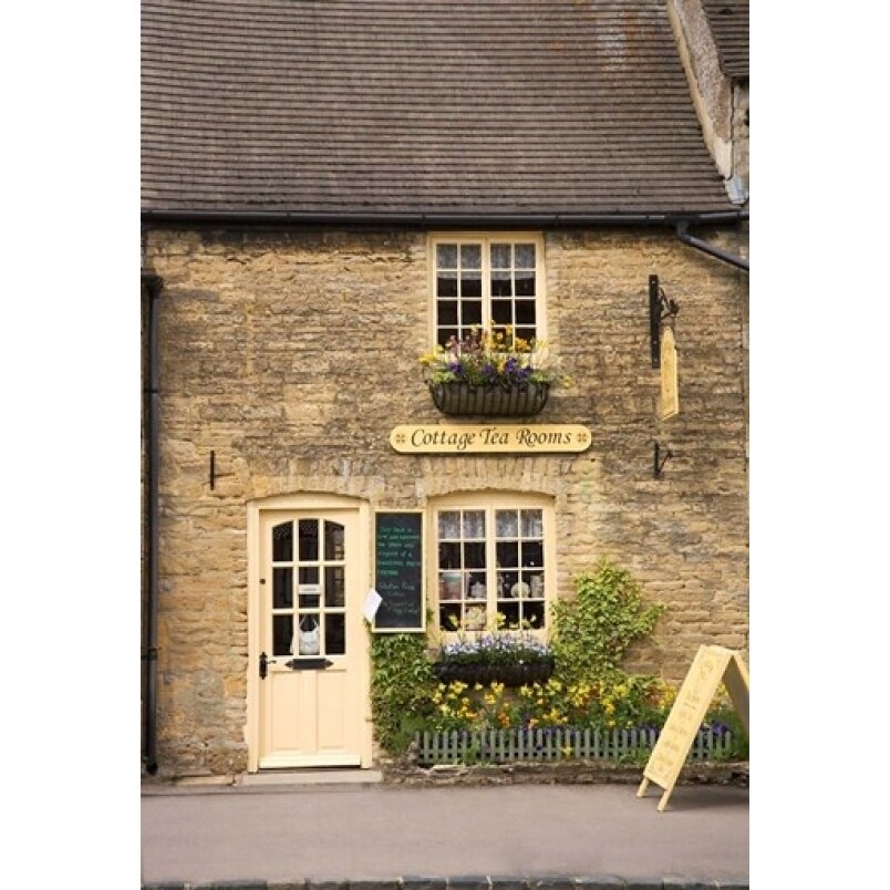 Cottage Tea Rooms Stow On The Wold Cotswolds Gloucestershire England Print By Paul Thompson (12 X 17)