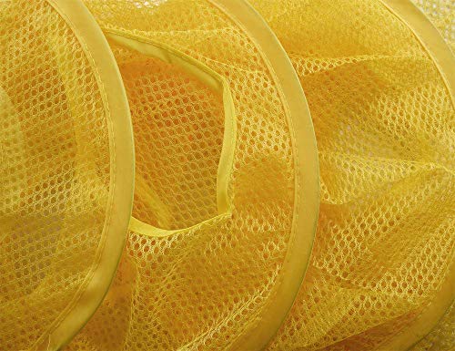 2 PCK Stuffed Animal Storage Mesh Hanging Storage Space Saver Bags Organizer,Foldable Storage Organizer 4 Compartments Toy Storage Basket for Kids Room Bathroom