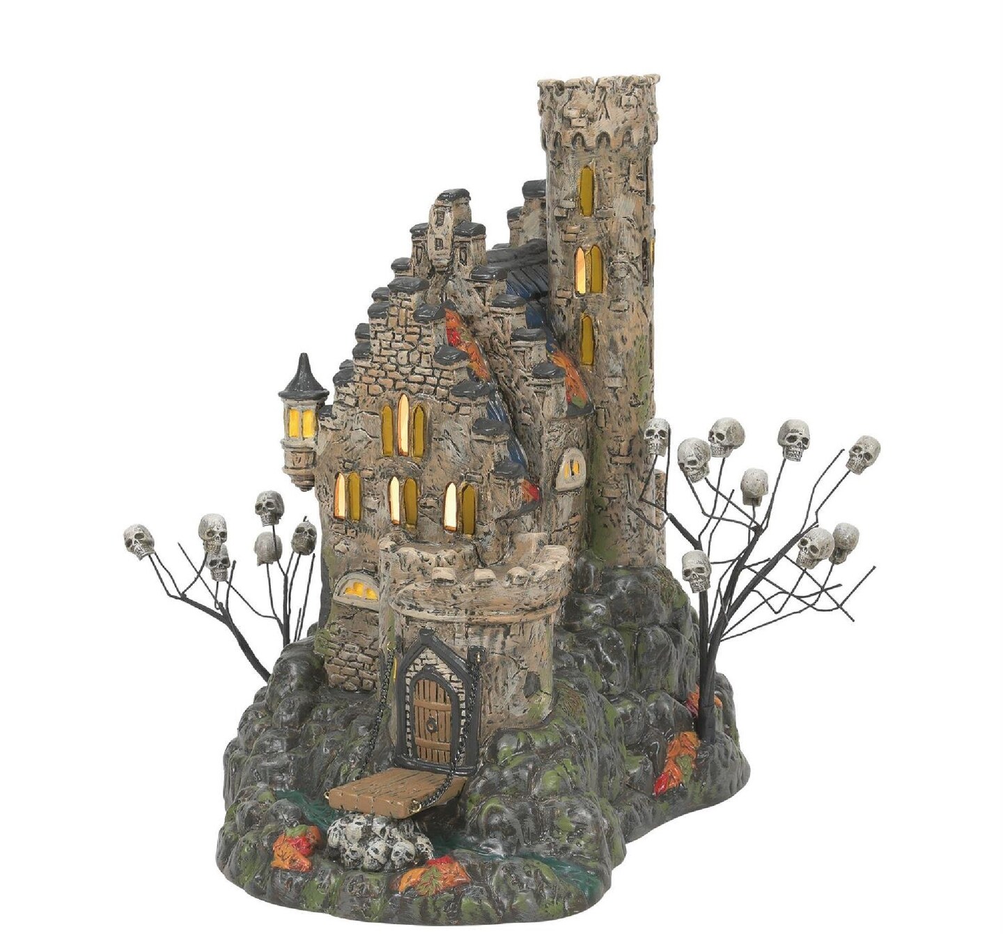 Snow Village Castle Calvaria Lighted Halloween Building #6011444