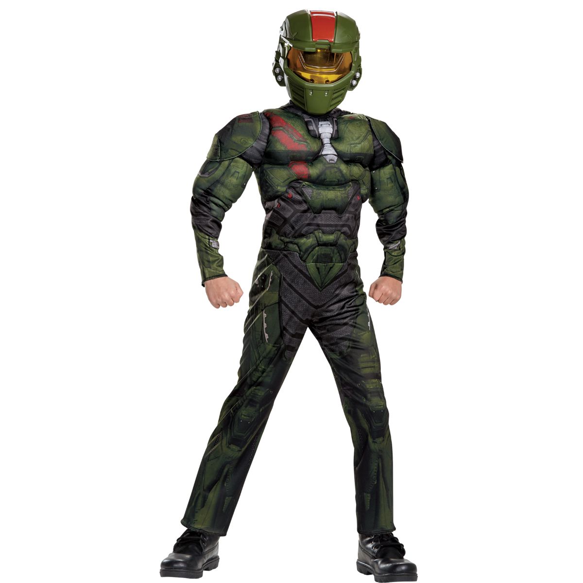 The Costume Center Green and Black Wars Jerome Muscle Boy Child Halloween Costume - Size 7 - 8