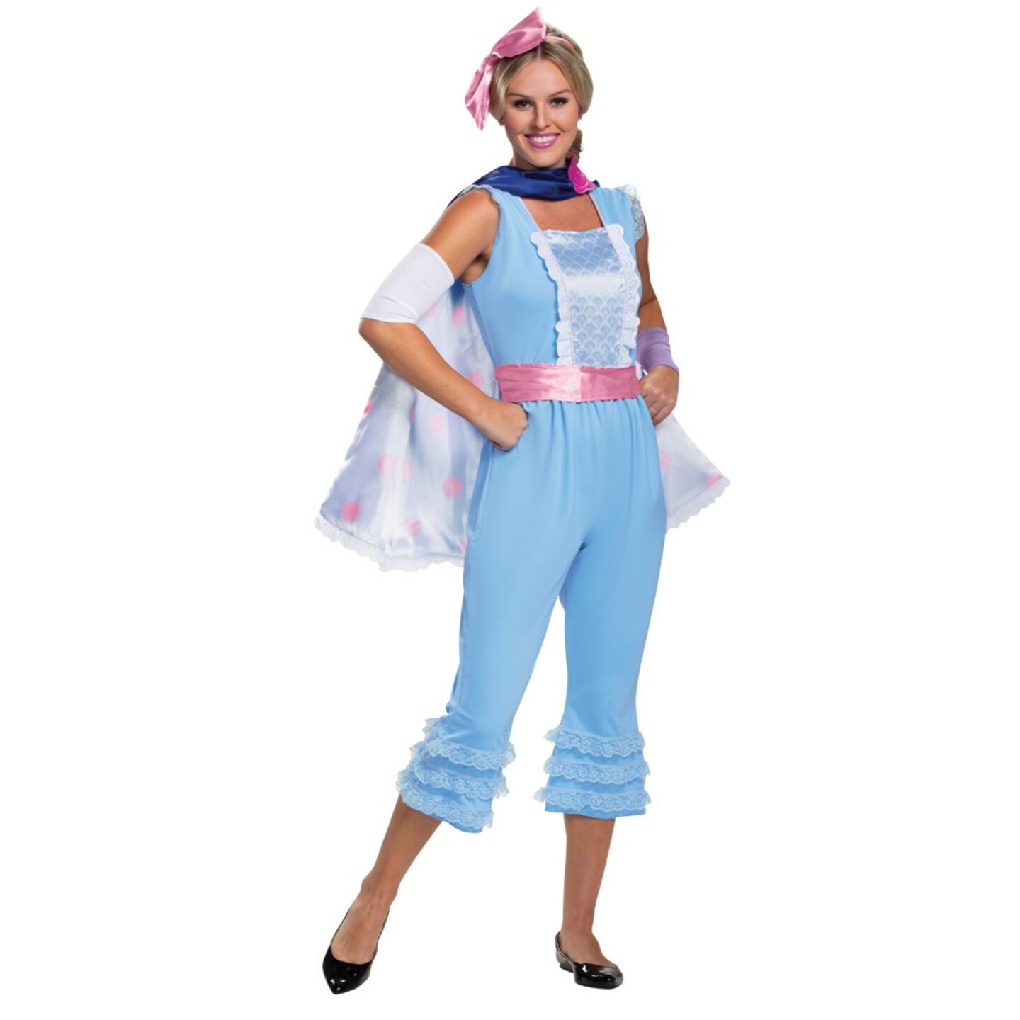 The Costume Center Blue and Pink Bo Peep Women Adult Halloween Costume - Large