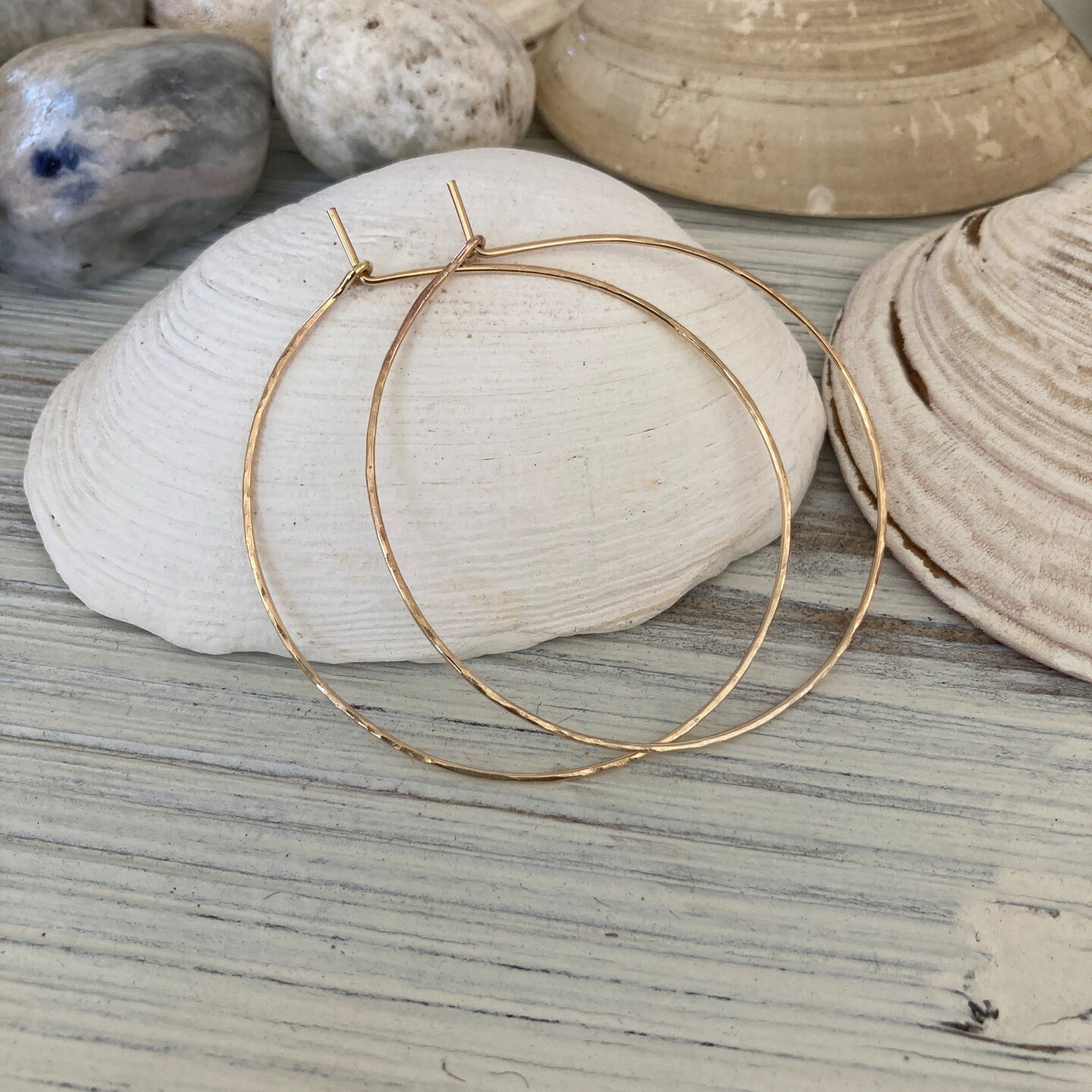 Hammered Gold Filled Hoops 278547088083320832