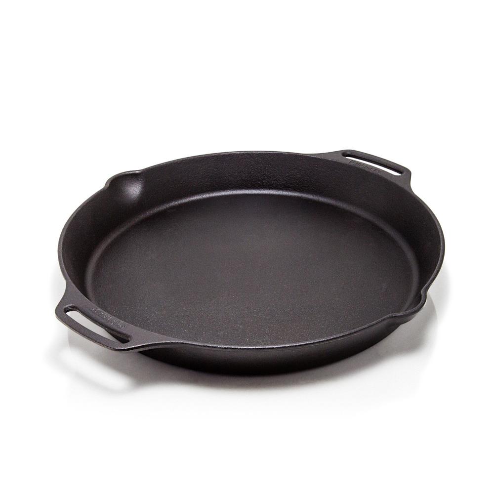 Petromax Cast Iron Fire Skillet for Kitchen or Camping, Pre-Seasoned Cookware for Campfire or Home Oven and Stove, Conducts Heat Evenly, Side Handles