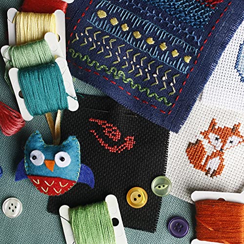 DMC Cardboard Embroidery Thread Bobbins , 56 Bobbins per Pack , Thread  Holder, Floss Holder, 
